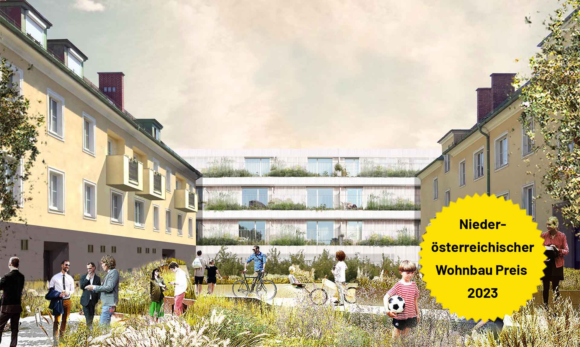 Hausdorf Architekten Ziviltechniker - Projekt Jakob in Mödling ausgezeichnet mit dem niederösterreichischen Wohnbau Preis